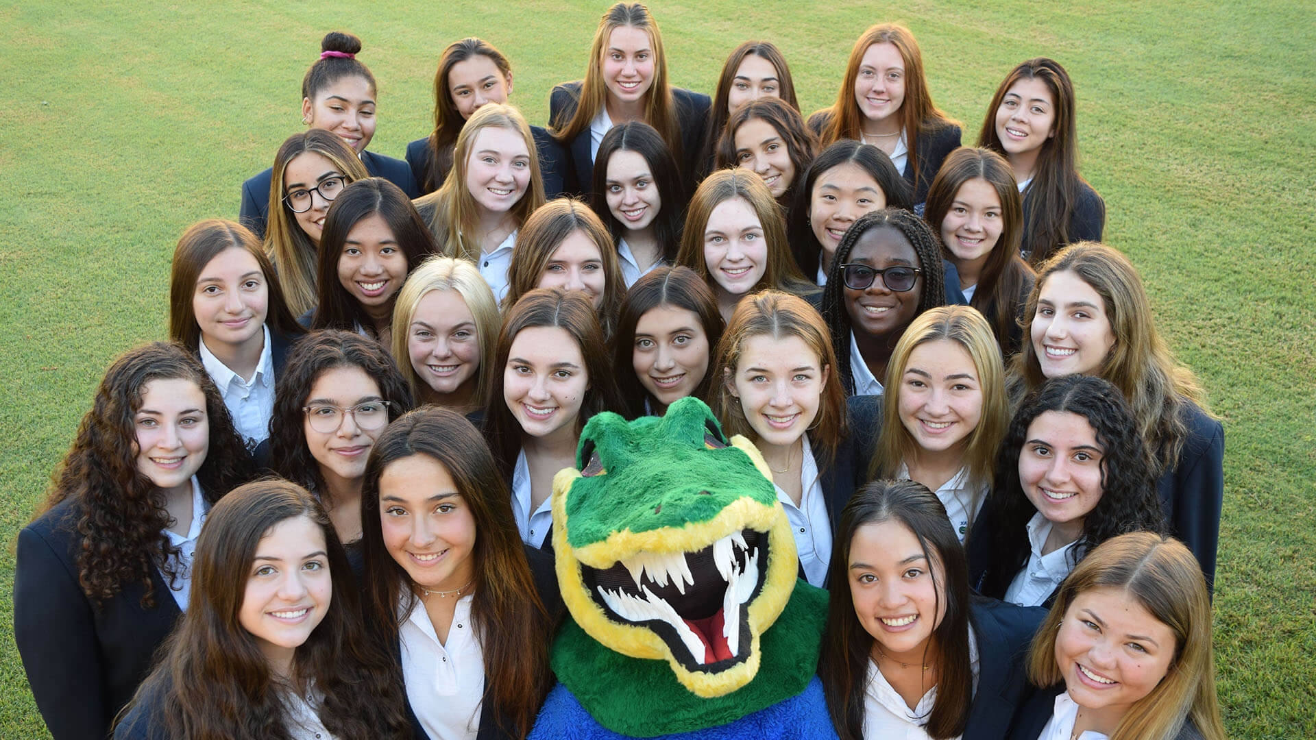 Xavier Students with Gator